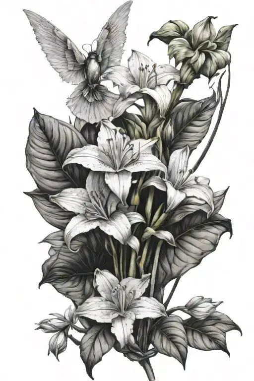 Angel And Hippeastrum