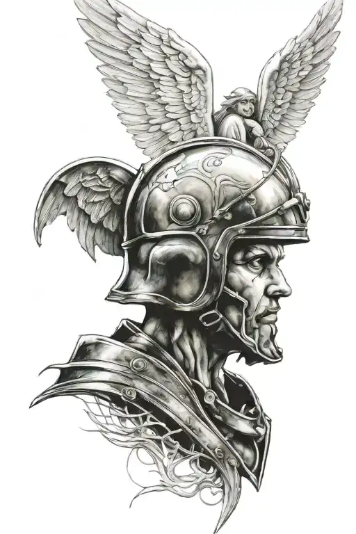 Angel Taken A Helmet