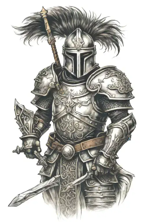 Watch And Warrior In Armor