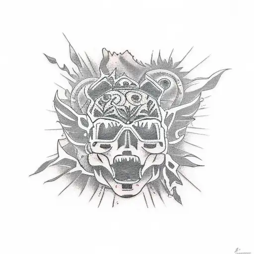 Create A Tattoo Featuring A Subaru Impreza Racing Through A Mexican Desert