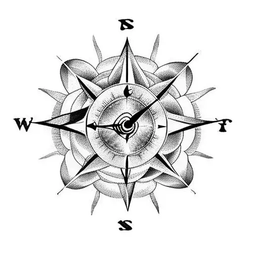 Clock Rose Compass