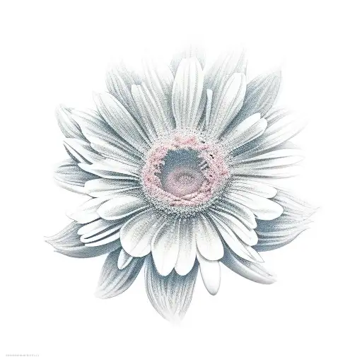 A Car Driving Through A Field Of Blooming Flowers