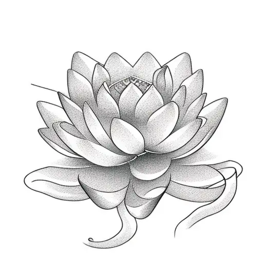 Lotus Flower Y Reloj