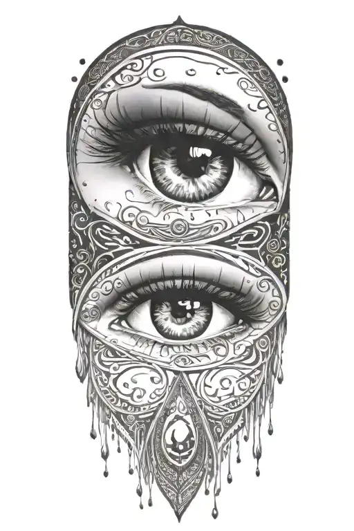 Love Arabic Women Eye Surrounded My Rain