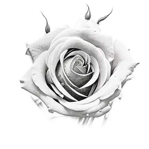 Make A Rose With The Name Brigitte In The Fower Stalk I The Style Of An