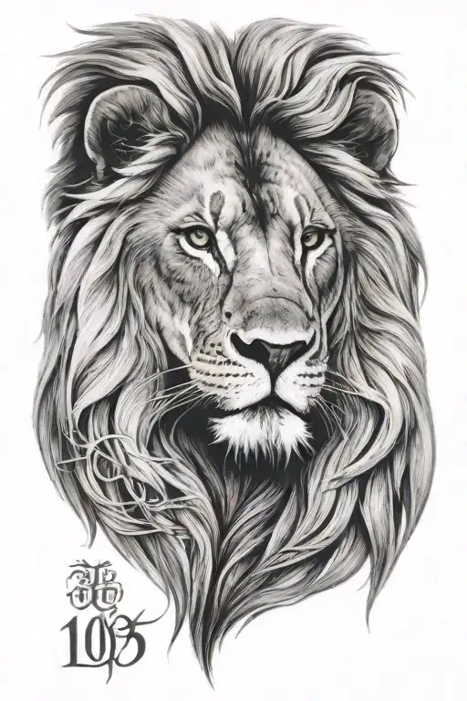 Lion With Date 31 01 58