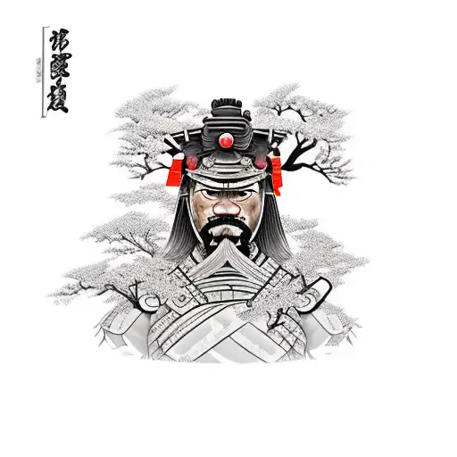 Samurai Under A Tree