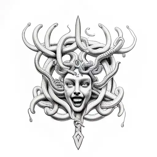 Medusa And Trident