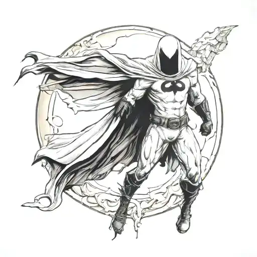 Moon Knight With Crescent From Marvel Comics