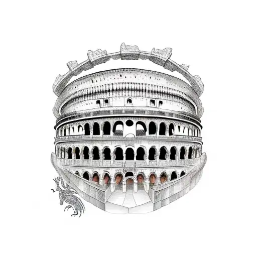 Dragon And Colosseum