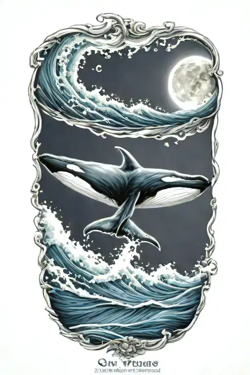 Whale Tail Ocean Waves Hawaii