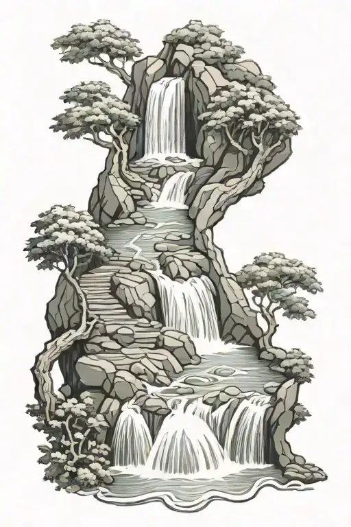 Scripture Flowing Water