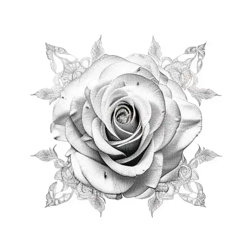 Yellow Rose In Glass Dome