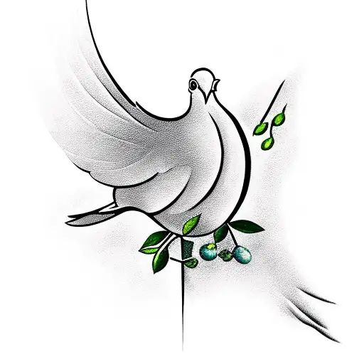 A Dove With An Olive Branch Representing Peace And Hope After Enduring Hardships