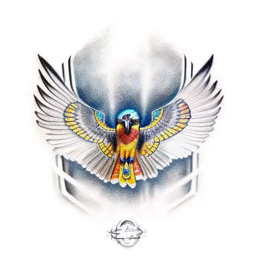 Buteonine Hawk With Ankh Scar