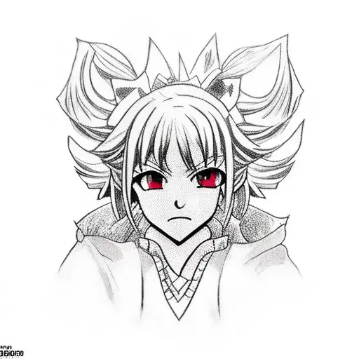 Himiko Toga From My Hero Academia In Her Villain Costume Looking Crazy