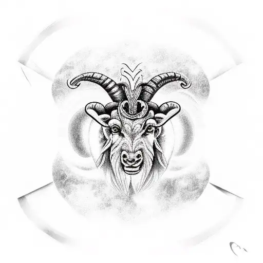 Aries With Third Eye And Fire