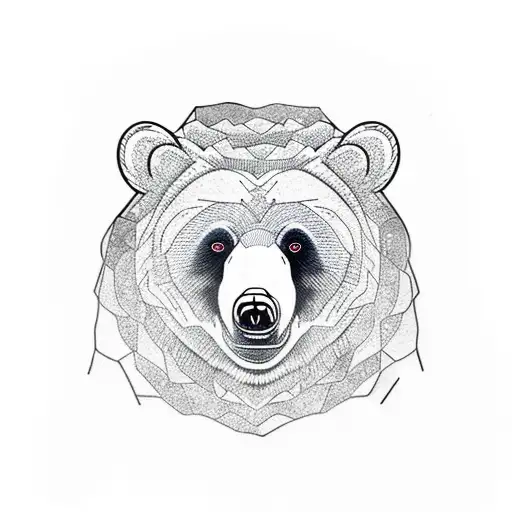 Bear In Its Natural Landscape