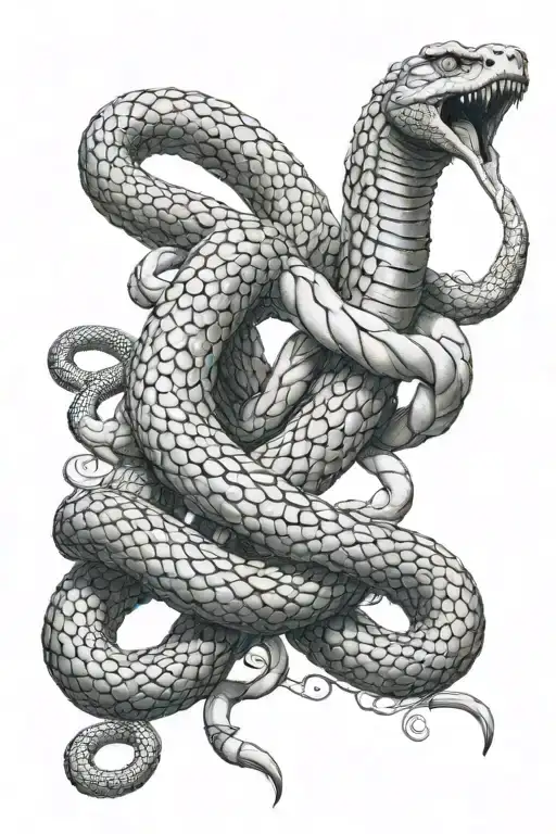 Asclepius Half Body Reaching For A Snake Slithering