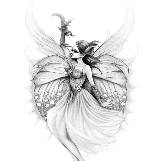 Dark Evil But Feminine Fairy