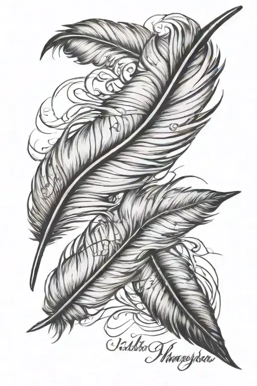 Feather And A Life Motto