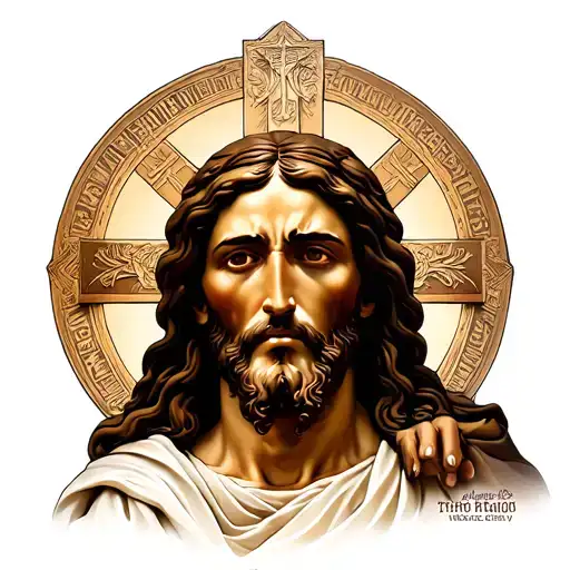 Jesus N Cross Wrapped