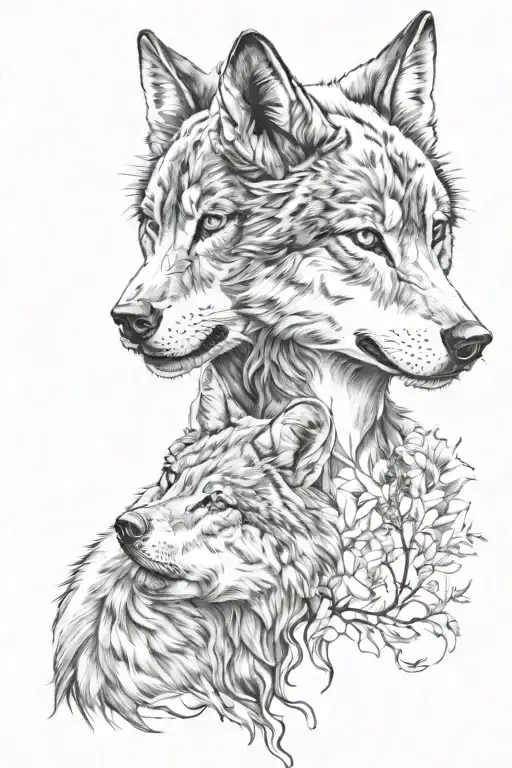 Woman With Wolf Skin