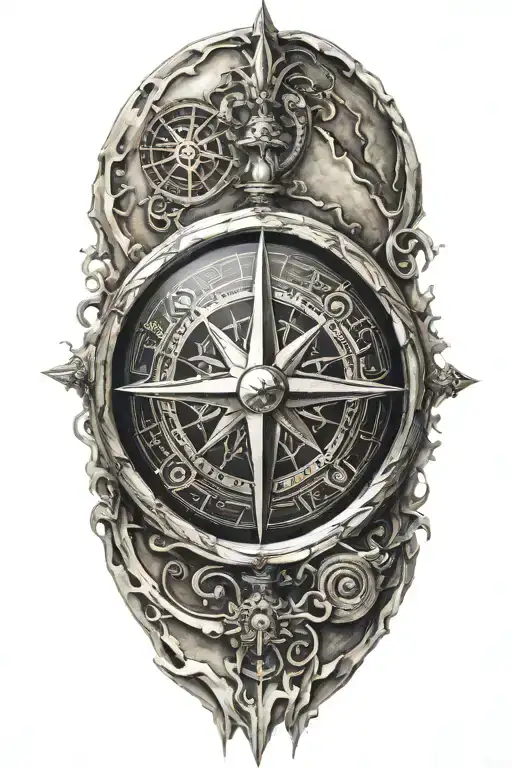 Silver Compass