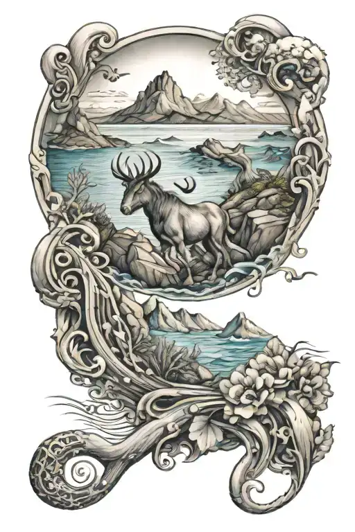 Music Capricorn Mountains Ocean