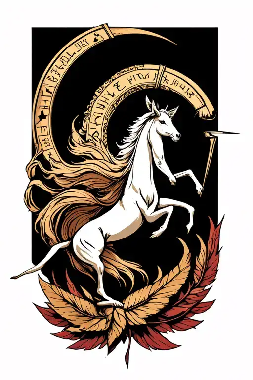 Sagittarius Zodiac Sign Intertwined Symbolizing The Client's