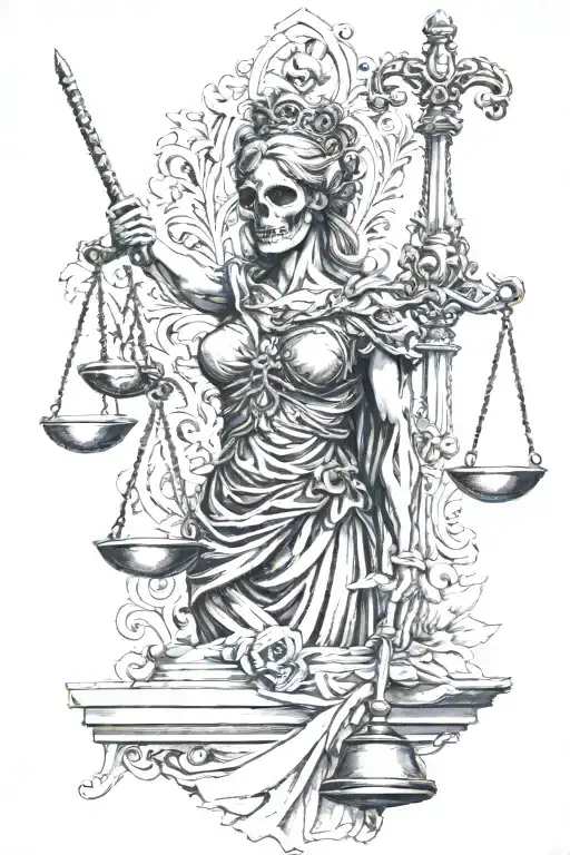 Skull Lady Justice