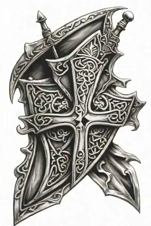 Celtic Knight Templar Shield