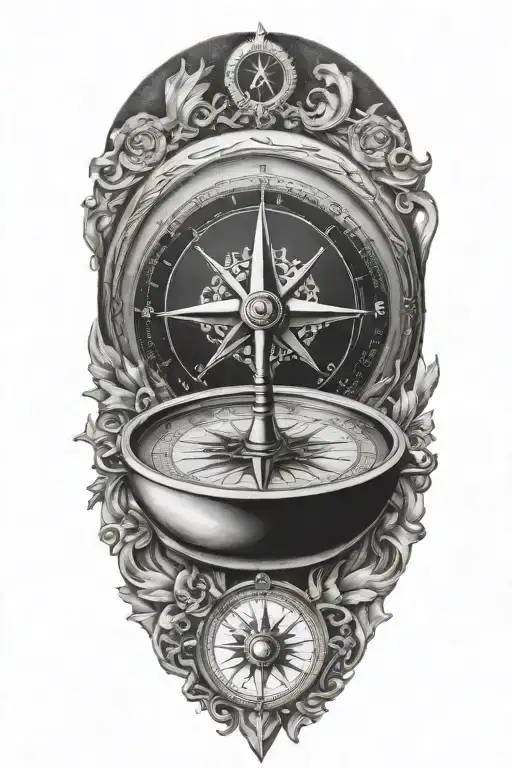 Silver Compass