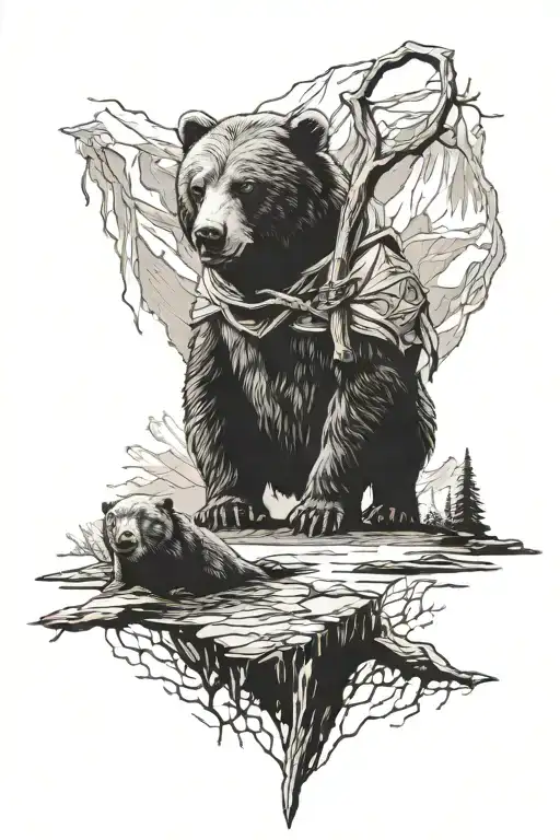 Lord Of The Rings Themed With A Bear