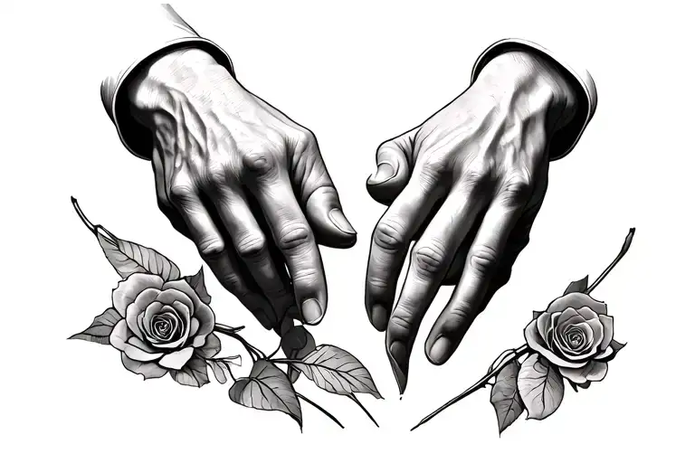 Father And Chils Finger