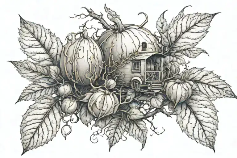 Rxn Writtent With Physalis And Forest Scene Inspired