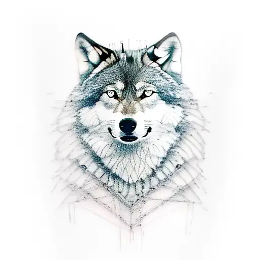 A Woman With A Wolf Companion In A Greek Mythology Inspired Setting