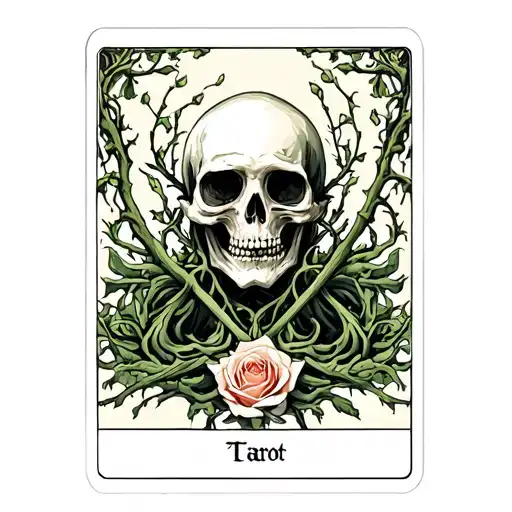 Vines And Death Tarot Card