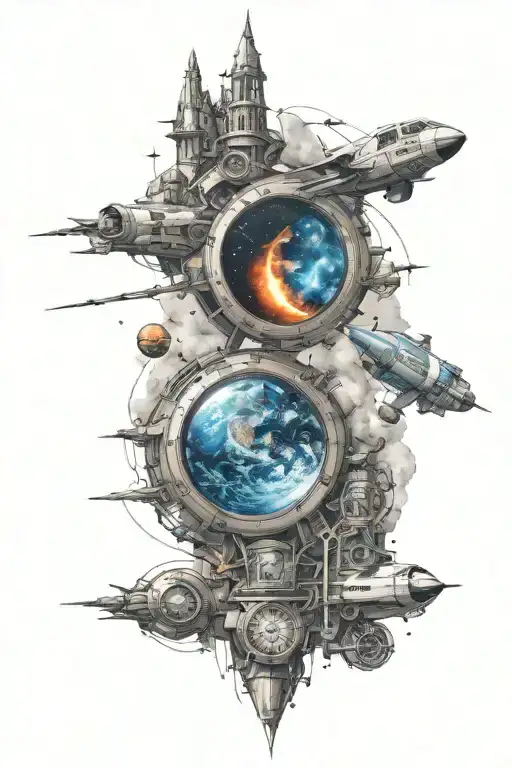 Travelling Through Time And Space Theme