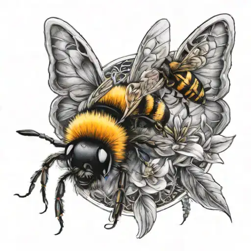 Fox Bumble Bee Love