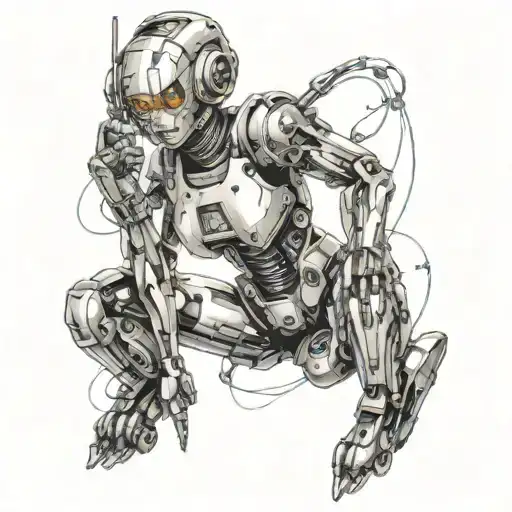 A Sexy Robot Pin-up Girl