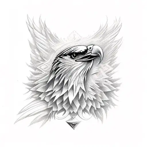 Tattoo Design Of Royale Eagle Flying