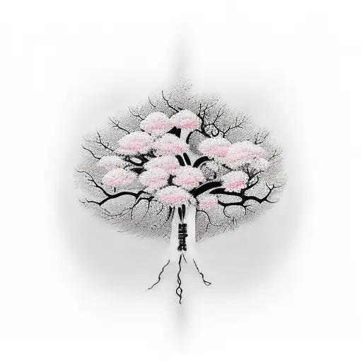 Wrist Tattoo Blossom Tree And Katana