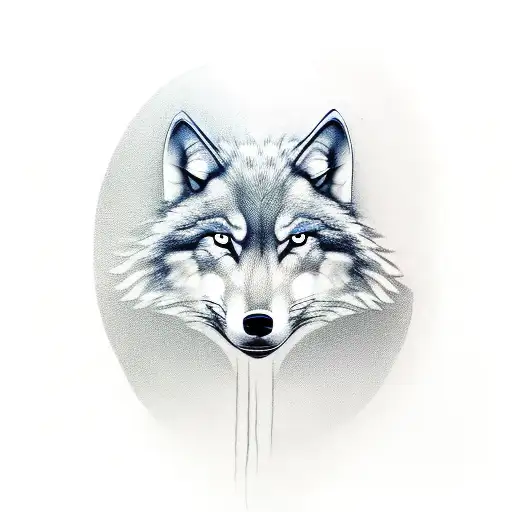 A Realistic Wolf Paw Print With Roots Growing Out From Underneath