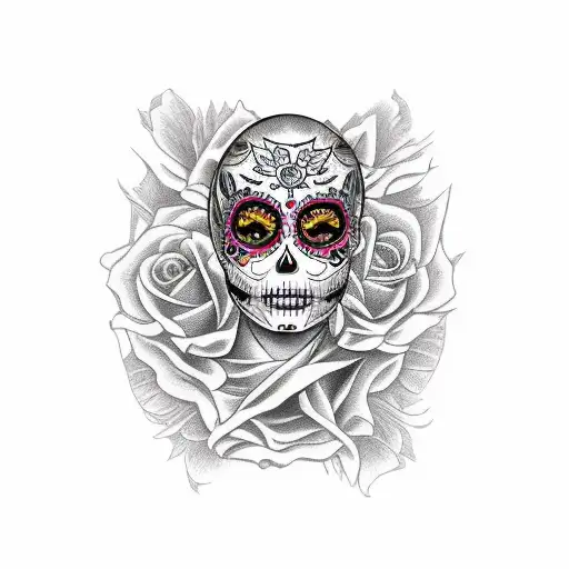 Day Of The Dead Woman Gothic Grunge