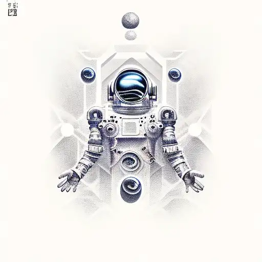 Wonders Of Outer Space Combined With A Sharp Pattern