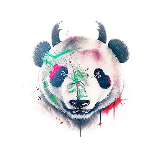 Savage Bloody Panda Bear Roaring