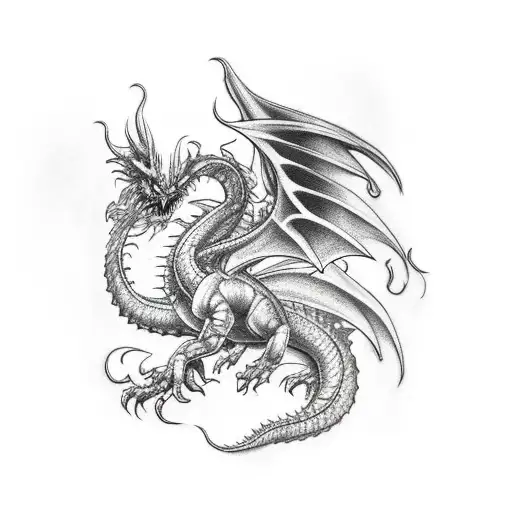 Wind Dragon Tattoo