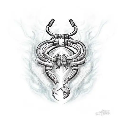 Heart With A Scorpion Defending It From The Inside