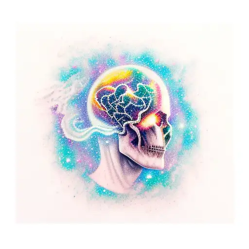 Galaxy Exploding From Head